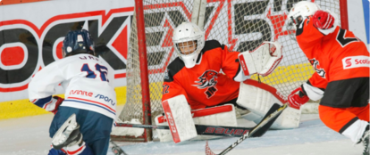 A goalie saving not to goal